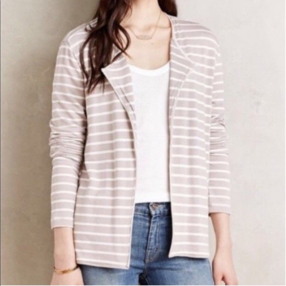 Bordeaux Reading Room Striped Cardigan